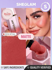 SHEGLAM Color Bloom Liquid Blush Makeup for Cheeks Matte Finish - Rose Ritual - Product Image