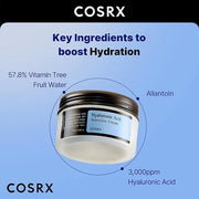COSRX Hyaluronic Acid Moisturizing Cream, Long-lasting Hydration, Rich Moisturizer for Sensitive Skin 3.52 oz / 100g, Kore...