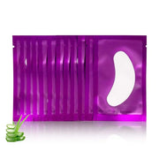 100 Pairs Set Under Eye Pads, Comfy and Cool Under Eye Patches Gel Pad for Eyelash Extensions Eye Mask Beauty Tool (Purple...