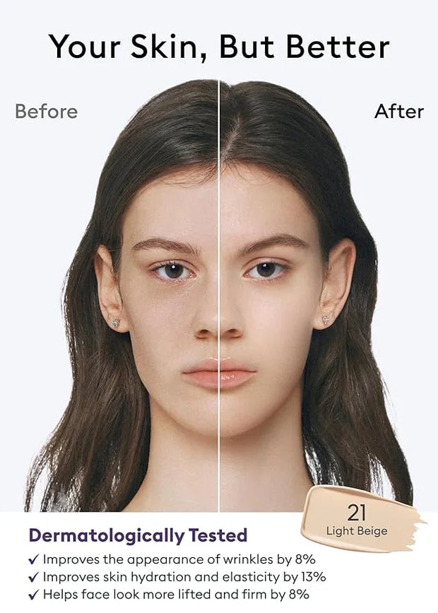 MISSHA M PERFECT COVER SERUM BB CREAM No.21 Light Beige - Light with Cool Undertone, Skin Tint, Tinted Moisturizer, Skin C...
