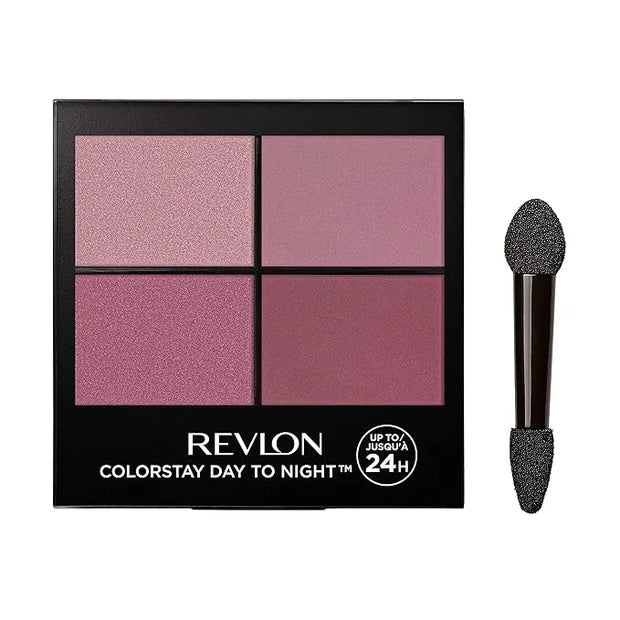 REVLON ColorStay Day to Night Eyeshadow Quad, Longwear Shadow Palette with Transitional Shades and Buttery Soft Feel, Crea...