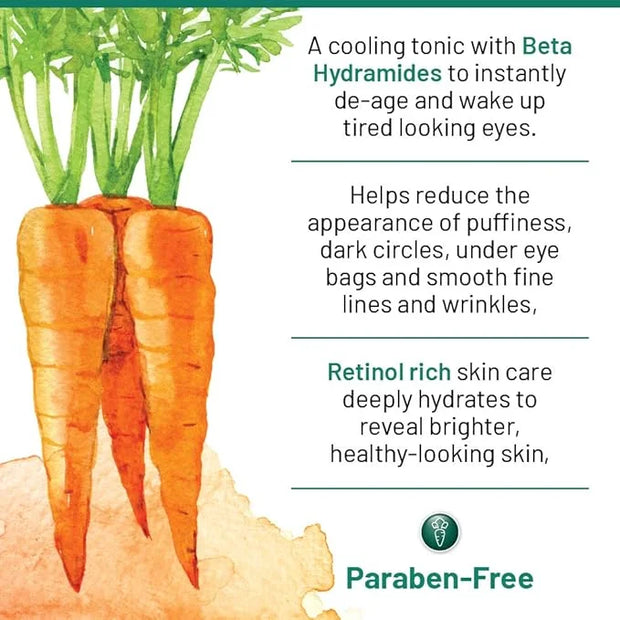 40 Carrots Carrot & Cucumber Eye Gel with Retinol for All Skin Types - Smooths Fine Lines & Reduces Wrinkles, Crow's Feet,...