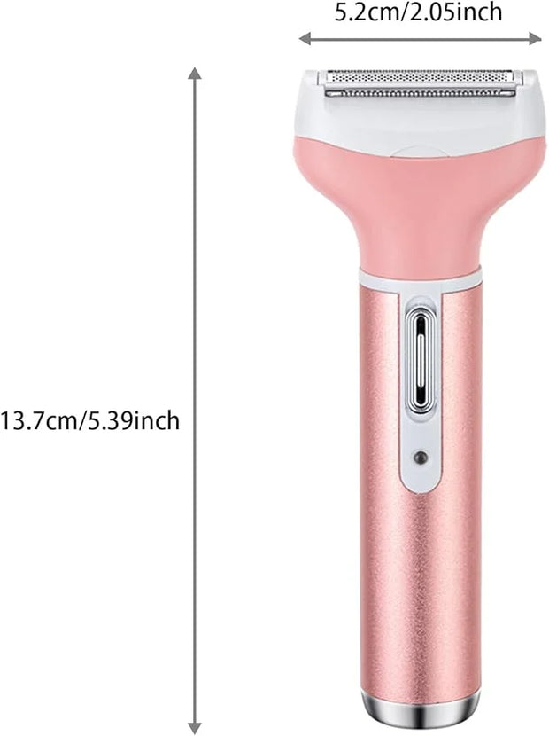 Electric Razor for Women Facial Hair Removal and 4 in 1, Bikini Trimmer Pubic Underarms Painless Nose Eyebrow Body Leg Hai...