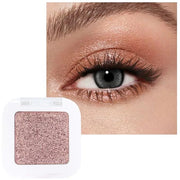 evpct Rose Gold Single Eyeshadow Palette Makeup for Older Women, Amber Rush Brown Shimmer Glitter Sparkly Cream Eye Shadow...
