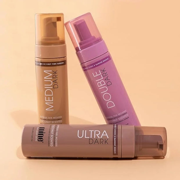 MineTan Double Dark Self Tanner Mousse - Clean Sunless Tanner For An Iconic Beach Bronze & Glowing Skin Finish, Body and F...