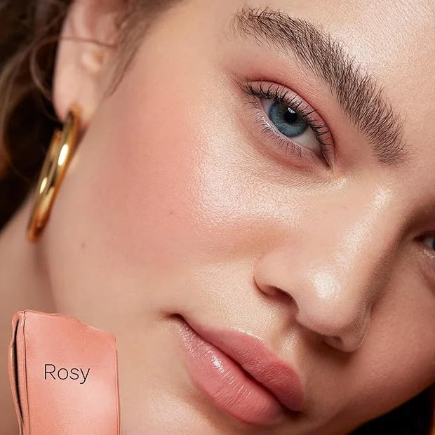 Saie Dew Liquid Blush for Cheeks - Hydrating Cream Blush Stick with a Blendable + Buildable Formula - Skincare Infused Dew...