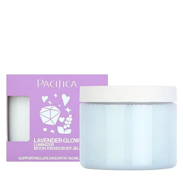 Pacifica Lavender Glow Shimmering Body Jelly – Moon-Kissed Illuminator & Hydrating Body Gel, Lightweight Glow Highlight wi...