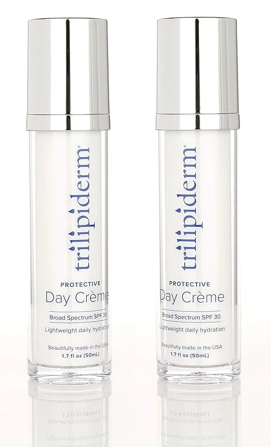 Trilipiderm Protective Day Crème, Broad Spectrum SPF 30 – 2-PACK – Lightweight, Fast-Absorbing Moisturizing Sunscreen, TSA...
