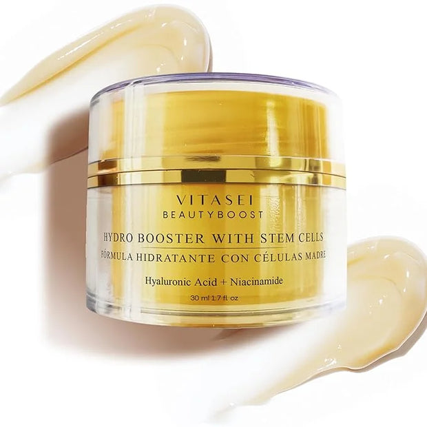 Beautyboost Hydro Booster Anti-Aging Cream W/Hyaluronic Acid, Cotton Stem Cells, Squalane & Niacinamide- 1.7 Fl Oz Gel-Cre...