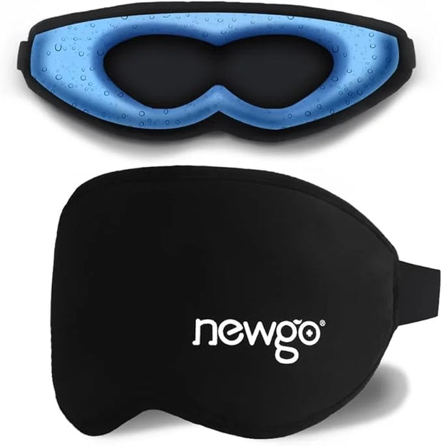 NEWGO Cooling Gel Eye Mask 3D Soft Cold Eye Mask, Eye Ice Pack with Zero Eye Pressure Hot Cold Therapy Blackout Sleep Mask...