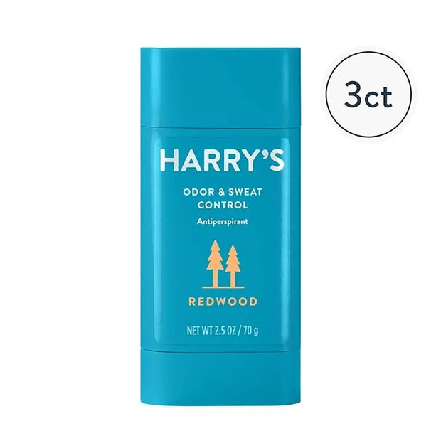 Harry's Antiperspirant Deodorant, Sweat & Odor Control Antiperspirant for Men, Redwood, 2.5 oz Pack of 3 - Product Image