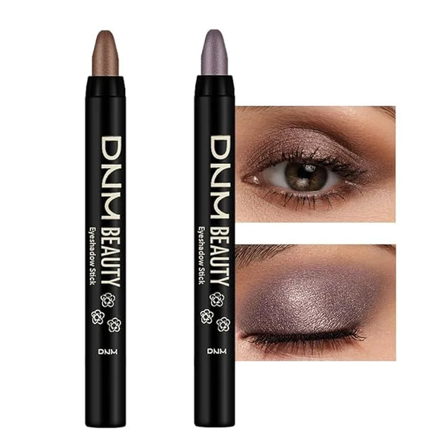 evpct 2Pcs Cream Eyeshadow Sticks Set for Eyes Waterproof, Cocoa Shimmer & Smoky Amethyst Shimmer Matte Eye shadow Stick P...