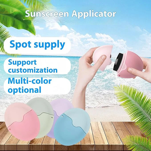 Sunscreen Applicator - Single Blue - BPA-Free Refillable Roll on Sponge Sunscreen, Suncream & Lotion Applicator For Kids, ...