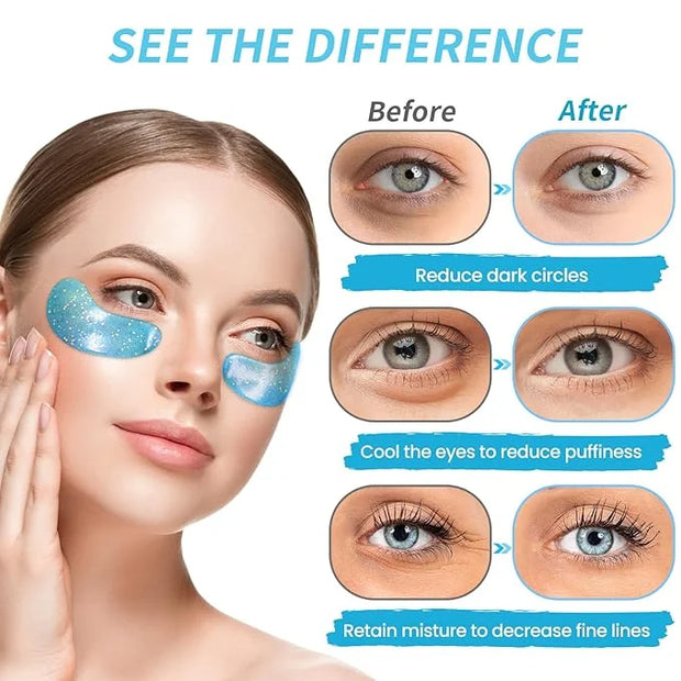 Under Eye Patches for Puffy Eyes - 24 Pairs Retinol Collagen Eye Gel Pads, Reduce Wrinkles, Puffy Eyes, Eye Bags - Eye Mas...