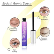 Natural Eyelash Growth Serum 5ml: Premium Lash Enhancement Treatment for Longer Fuller Lashes and Thicker Looking Lashes -...