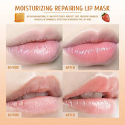 4Pcs Honey Strawberry Lip Balm Honey Exfoliator
