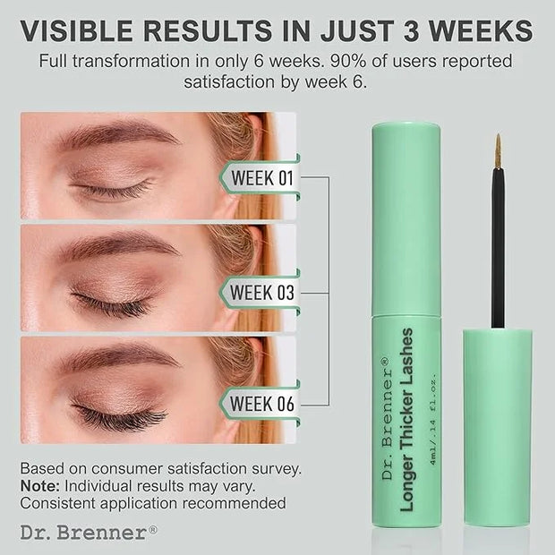 Dr, Brenner peptide eyelash enhancing serum for thicker, longer and fuller lashes - Product Image