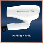 Conair Hair Dryer, Worldwide Travel Hair Dryer with Smart Voltage Technology and Folding Handle, Includes Concentrator - P...