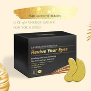 Gold Eye Patches for Puffy Eyes(20 Pairs),24K Eye Masks for Dark Circles and Puffiness Wrinkles,Eye Patches for Puffy Eyes...