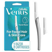 Gillette Venus Dermaplaning Tool, 2 Blade Refills, Exfoliating Face Razors for Women, Eyebrow and Facial Dermaplane Razor ...