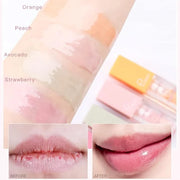 Plumping Lip Oil Set, Hydrating Lip Gloss Tinted Lip Balm Lip Care, Fruit Extract Lip Gloss Tinted for Dry Lip Moisturizin...