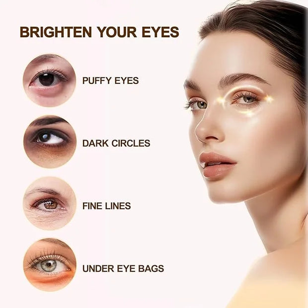 Caffeine Eye Cream for Dark Circles,Under Eye Cream for Puffiness and Bags,Eye Cream Anti Aging for Men Women Reduce Wrink...