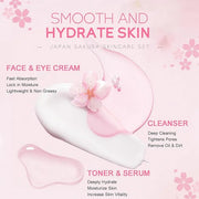 Skincare Set Japan Sakura Skin Care Set - Skincare Kits Gifts for Teen Girls, Travel Kit for Women Skin Care Routine Kit: ...