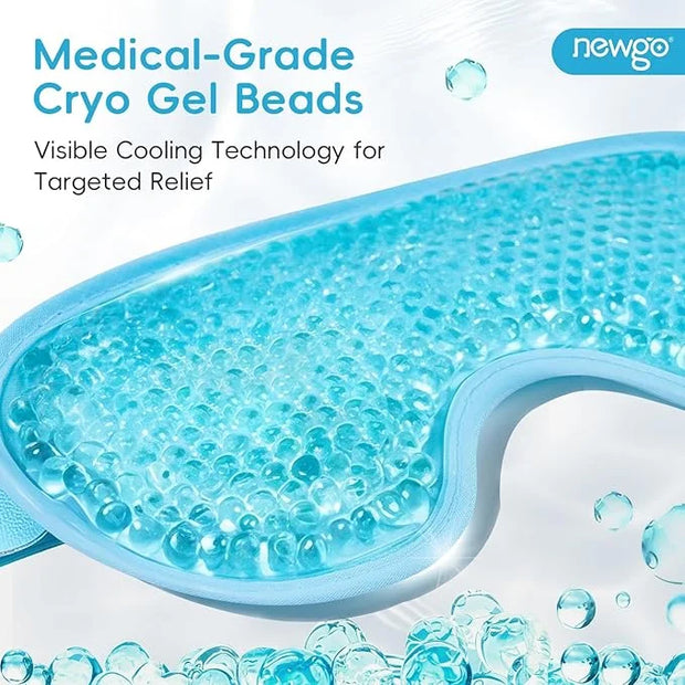 NEWGO Cooling Eye Mask for Puffy Eyes, Cold Eye Mask Eye Ice Pack for After Eyes Surgery, Tension Stress Relief, Itchy Eye...