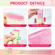 Multi-Use Cream Blush Stick,2-in-1 On-the-Go Blush for Cheek and Lip Tint,Waterproof Hydrating Tinted Solid Moisturizer Bl...