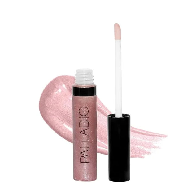 Palladio Lip Gloss, Pink Candy, Non-Sticky Lip Gloss, Contains Vitamin E and Aloe, Offers Intense Color and Moisturization...