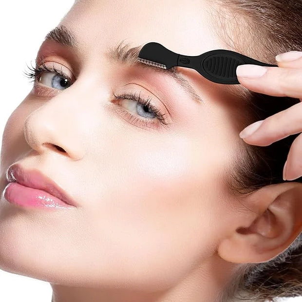 Mudder 28 Pcs Eyebrow Razor Knife Shaver Trimmer Shaver Multipurpose Exfoliating Tool Facial Hair Removal for Women Valent...