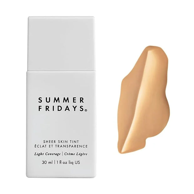 Summer Fridays Sheer Skin Tint - Skin Tint with Hyaluronic Acid - Helps Diminish Uneven Skin Tone - Sheer to Light Coverag...