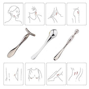 BetterJonny 3Pcs Metal Eye Cream Applicator Roller Wand Stick, Cosmetics Spoon Eye Cream Massager Wand Girls Women Facial ...