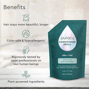 Puracy Conditioner for Fine, Medium, and Color-Treated Hair - Pure Ingredients for Cleaner, Silkier Hair Longer, 98.95% Na...