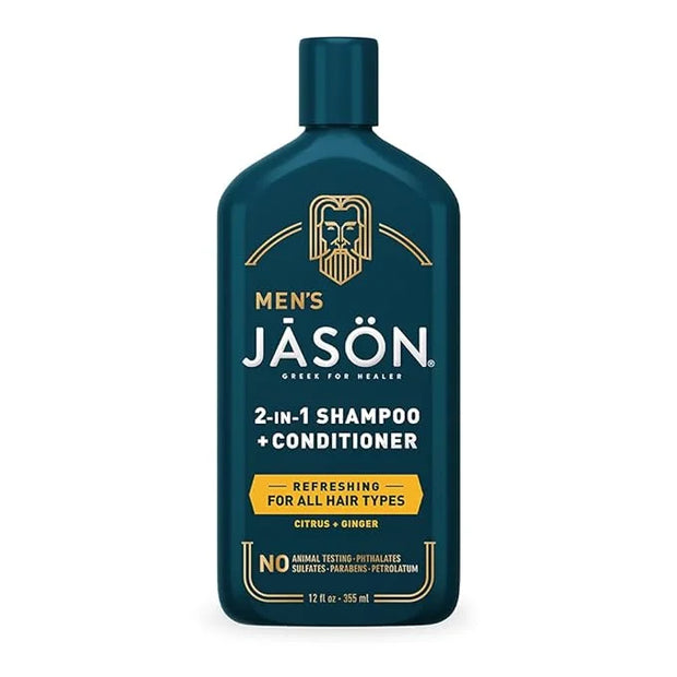 Jason Men's Refreshing 2-in-1 Shampoo and Conditioner, 12 oz - Product Image
