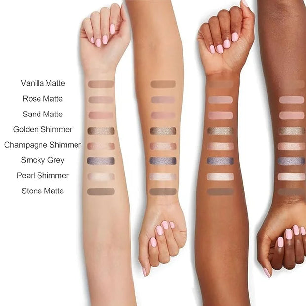 FV Long Lasting Cream Eyeshadow Stick, Waterproof & High Pigmented Eye Shadow Sticks Duo with Blending Sponge, Crease-Proo...