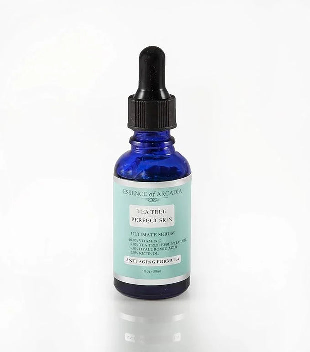 Tea Tree Perfect Skin Facial Serum, Ultimate Anti-Aging Formula for Acne-Prone Skin with 20% Vitamin C, Tea Tree Essential...