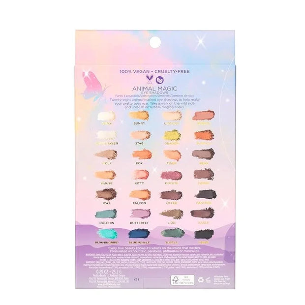 Pacifica Eyeshadow Palette – Animal Magic with Colorful Blendable Shades, Highly Pigmented Mineral Eyeshadow, Talc-Free, V...