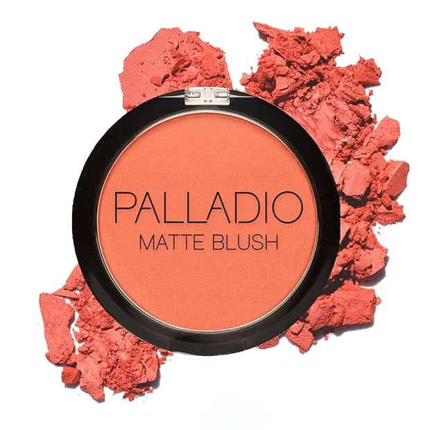 Palladio Matte Blush, Brushes onto Cheeks Smoothly, Soft Matte Look and Even Finish, Flawless Velvety Coverage, Effortless...