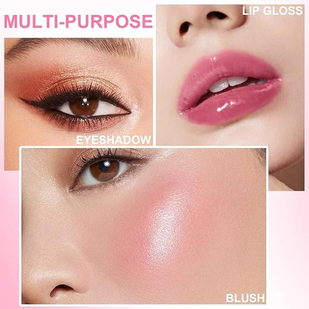 6 PCS Hydrating Lip Oil, Big Brush Head Lip Glaze Shiny Transparent Lip Glow Oil, Nourishing & Non-sticky Long Lasting Fre...