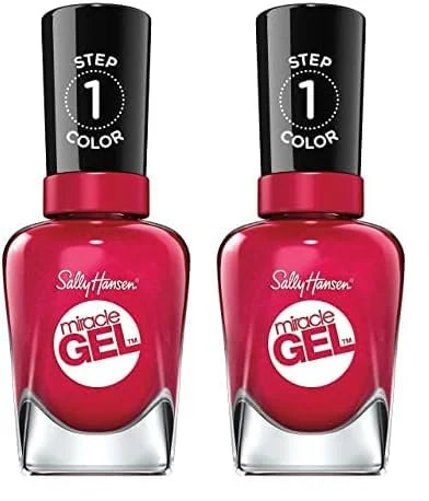 Sally Hansen Miracle Gel Nail Polish, Shade Bordeaux Glow 469 (Packaging May Vary) (Pack of 2) - Product Image