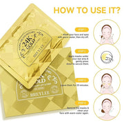 BREYLEE Under Eye Patches (30 Pairs), 24K Gold Eye Masks for Reducing Wrinkles and Fine Lines Under eye, Puffy Eyes and Da...