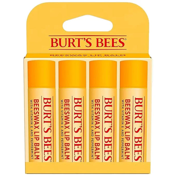 Burt's Bees Lip Balm - Original Beeswax, Lip Moisturizer With Responsibly Sourced Beeswax, Tint-Free, Natural Origin Condi...