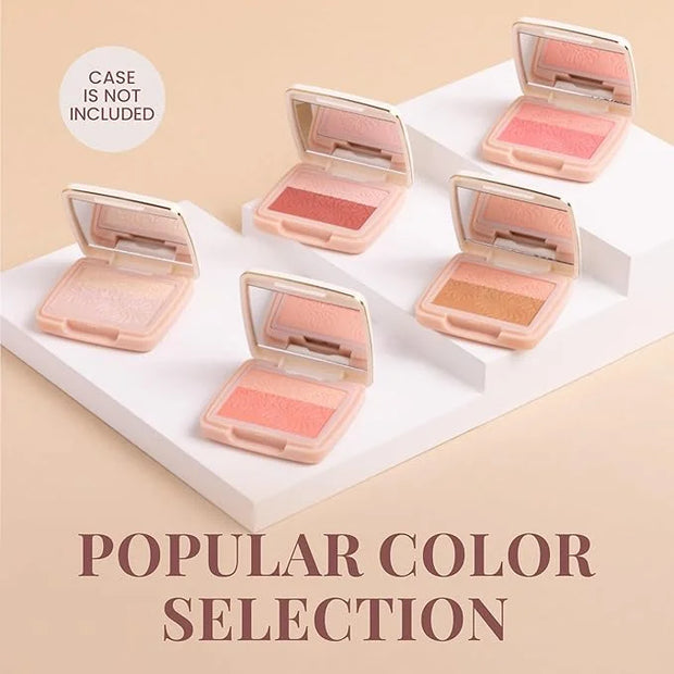 Paul & Joe Pressed Blush Palette Refill Only, Case Sold Separately, Oil-Absorbing Blush Powder, Bi-Color Face Blushes with...