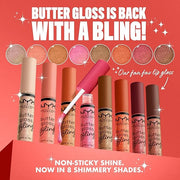 NYX PROFESSIONAL MAKEUP Butter Gloss Bling Lip Gloss, Non Sticky and Shiny Vegan Lip Makeup - Hustla - Product Image