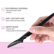 40pcs Eyebrow Razor for Women, Newbie Friendly Dermaplane Razor, Face Razors and Shaver Dermaplaning with Protective Cover...