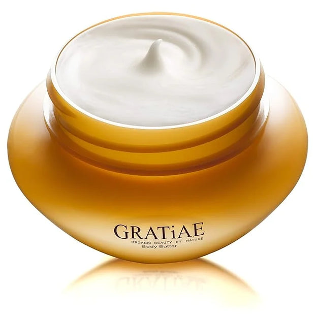 Gratiae organic silky body butter, shea butter, anti aging skin care, moisturizer, firming, lightweight, age spots Apple G...