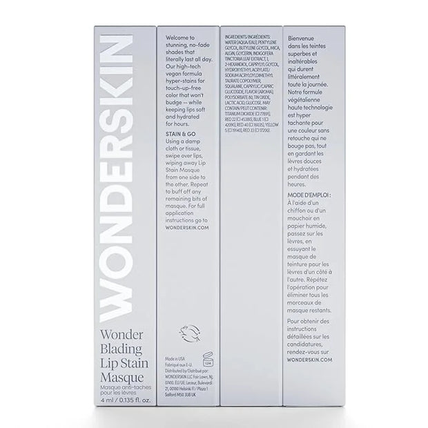 Wonderskin Wonder Blading Lip Stain Peel Off Masque - Long Lasting, Waterproof and Transfer Proof Red Lip Tint, Matte Fini...