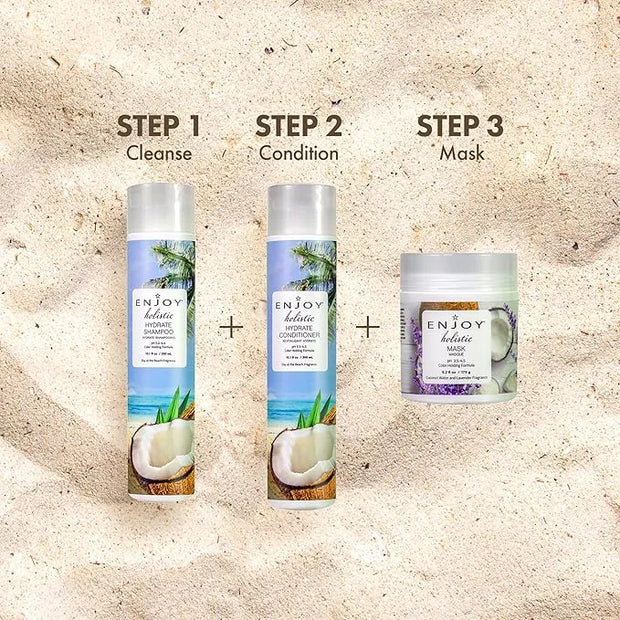 ENJOY Hair Care Holistic Hydrate Conditioner, pH 3.5-4.5, Hair Conditioner For Damaged Hair, Conditioner Curly Hair Produc...