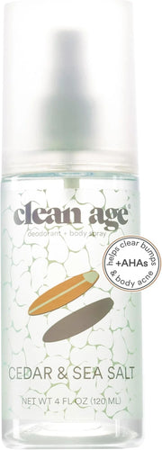 Aluminum Free Deodorant & Body Spray for Whole Body - Cedar 4oz - Clean Deodorant and Body Spray for Teen Boys and Girls -...